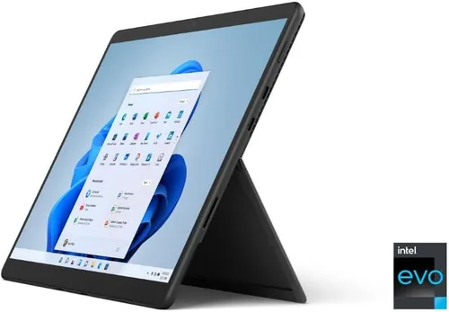 Vista 2 de Microsoft Surface Pro 8 - Pantalla táctil de 13 pulgadas, Intel Evo Platform, Core i7, memoria de 16 GB, SSD de 256 GB. Solo dispositivo, grafito