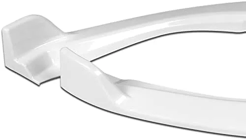 Vista 4 de Kit de 3 bordes para parachoques delantero compatible con Infiniti G35 Coupe 2003-2007, alerón de protección con moldura divisora estilo GT, difusor