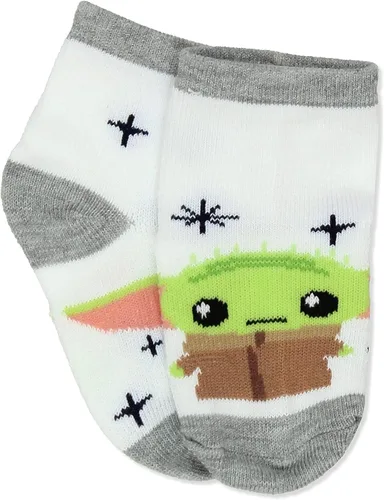 Vista 4 de Disney Star Wars Mandalorian Baby Yoda - Calcetines infantiles (6 unidades)