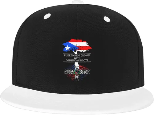 Vista 7 de DARLEKS Unisex Flat Bill Hats Adjustable Snapback Baseball Cap Flat Edge Hip Hop Hat