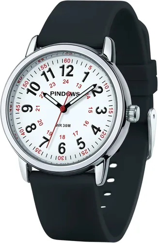 Vista 15 de PINDOWS Watches for Women, Easy Read Analog, Casual & Nurse Silicone Band