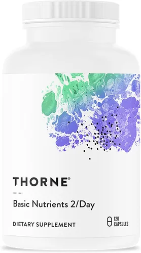 Vista 9 de THORNE - Nutrientes básicos 2/día - Multivitamínico diario integral con biodisponibilidad óptima - Fórmula de vitaminas y minerales - Sin gluten