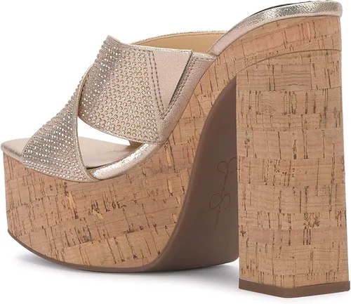 Vista 6 de Jessica Simpson Basima - Sandalias de tacón alto con plataforma para mujer