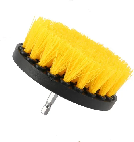 Vista 9 de Juego de 3 cepillos de limpieza para taladro, cepillo de limpieza multiusos, para lechada, piso, bañera, ducha, azulejos, baño y superficie de cocina