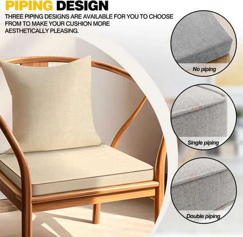 Vista 7 de Cojines de banco personalizados, cojines de asiento de ventana para interiores, cojines de banco para muebles de interior, cojín de esponja de alta