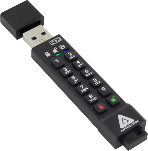 Vista 5 de Apricorn Aegis Secure Key 3 NX 64GB 256-bit Encriptada FIPS 140-2 Nivel 3 Validada Secure USB 3.0 Flash Drive, ASK3-NX-64GB, negro