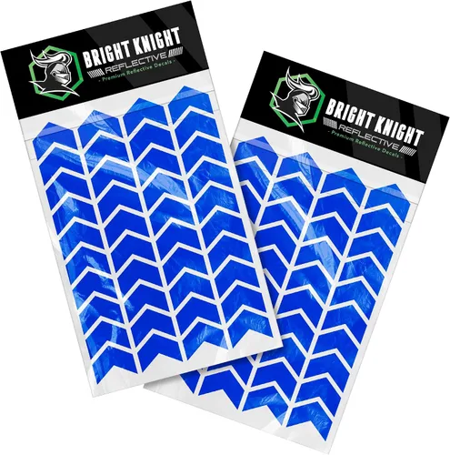 Vista 9 de Bright Knight Decals Calcomanías reflectantes para casco de bicicleta, cinta adhesiva acíclica negra de 1 pulgada fabricada con cinta reflectante
