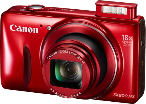 Vista 5 de Canon PowerShot SX600 HS 16MP Cámara digital - Wi-Fi habilitado (rojo) (renovado)