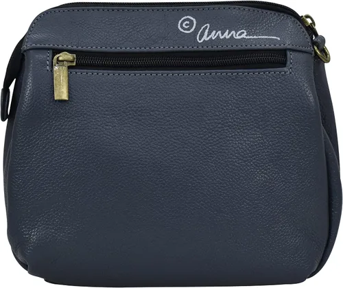 Vista 2 de Anna by Anuschka Bolsa mediana con múltiples compartimentos de piel pintada a mano para mujer