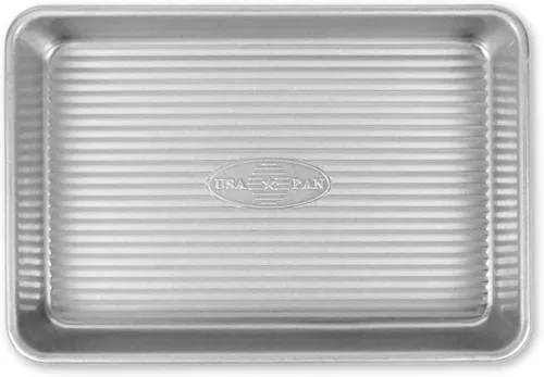 Vista 12 de USA Pan - Bandeja para hornear antiadherente de acero aluminizado para rollos de gelatina