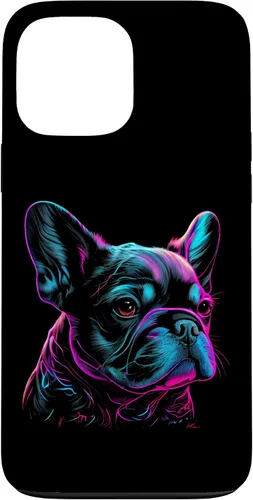Vista 24 de French Bulldog Retro Design Case for iPhone 17