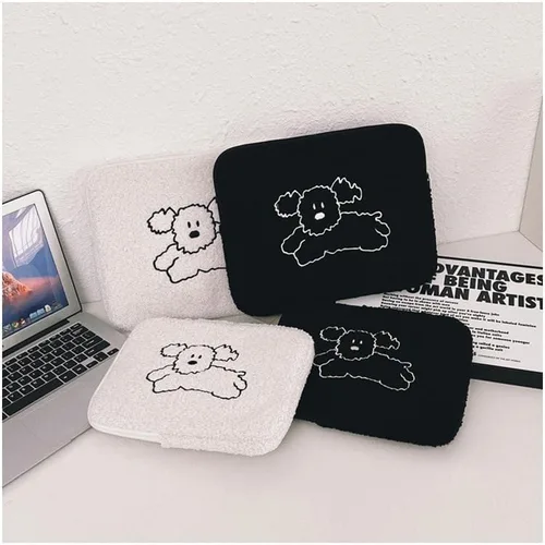 Vista 6 de Linda bolsa de transporte para computadora portátil con diseño de perro, para niñas del centro de la ciudad, funda para computadora portátil, funda