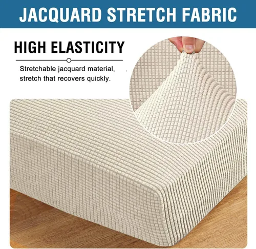 Vista 571 de H.VERSAILTEX Fundas de Cojín de Asiento Individuales Super Elásticas Fundas de Sofá Fundas de Cojín de Sofá Fundas Deslizables Juegos Tela de Sarga