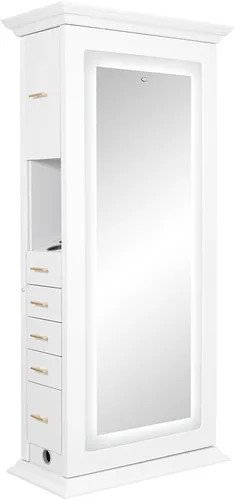 Vista 2 de Dir Salón Led iluminado doble cara estación de estilo belleza espejo ADONIS doble