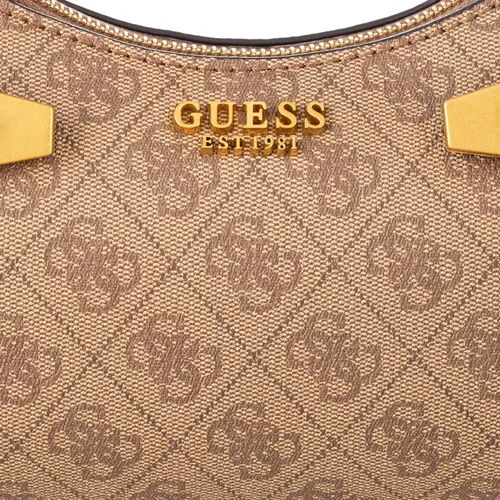 Vista 3 de GUESS Bolso de hombro con cremallera superior con logotipo de Zadie, Pitón