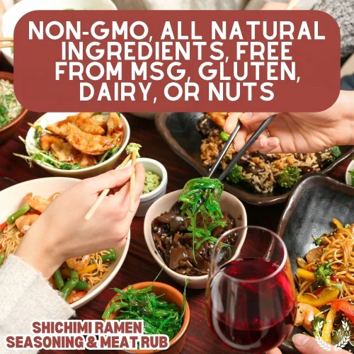 Vista 8 de Shichimi Ramen condimento y carne frotado – Mezcla de especias gourmet – Todo natural – Sin OMG – Hecho en Estados Unidos – Hecho a mano – Pequeño