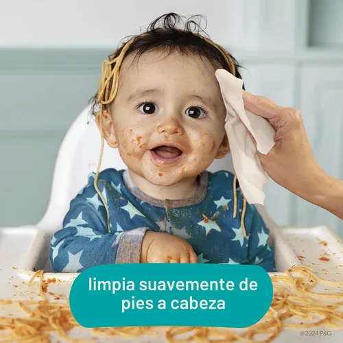 Vista 3 de Pampers Toallitas para bebé, limpieza completa con aroma fresco para bebé, limpia suavemente de la cabeza a los pies, 864 en total