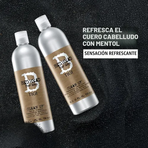 Vista 4 de Tigi Bed Head Clean Up. Champú de uso diario para hombre. 8,45 onzas