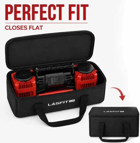 Vista 3 de LASFIT X4 Off Road Compresor de aire portátil Inflador de neumáticos Bolsa de transporte