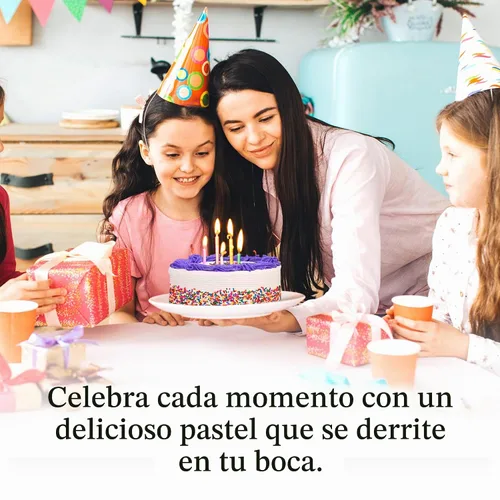Vista 6 de David's Cookies Pastel de Cumpleaños Carnival de Algodón de Azúcar de 10" - Postre Fresco de Panadería en Capas para Entrega - Precortado