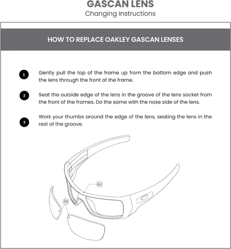 Vista 5 de OAKLEY Authentic Gascan OO9014 Replacement Lenses +Bundle Bag+ Bundle Microfiber Pouch -FRAMES NOT INCLUDED