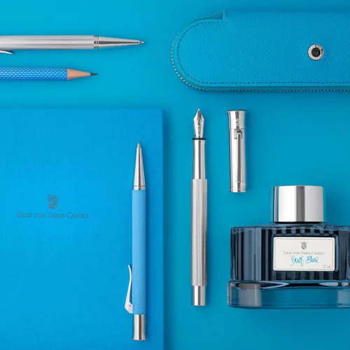 Vista 5 de Graf von Faber-Castell Bolígrafo Guilloche Gulf Azul
