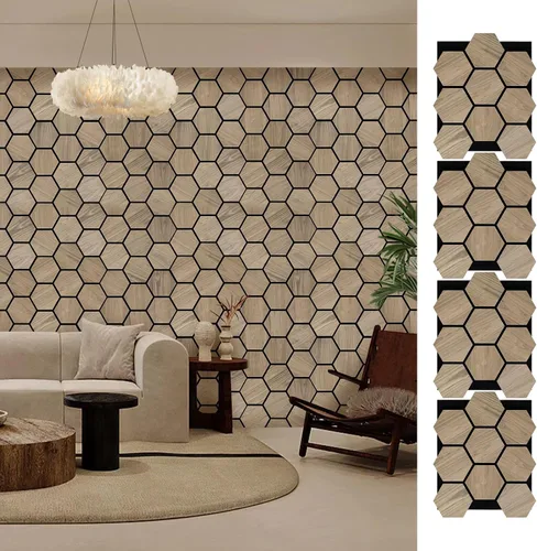 Vista 14 de Paneles de madera ARMURO para pared - Paquete de 2 paneles negros para decoración de pared - Panel de chapa de roble negro absorbente de sonido