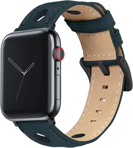 Vista 15 de BARTON WATCH BANDS - Correas de reloj de cuero Horween compatibles con los modelos de Apple Watch - 1, 2, 3, 4, 5, 6, 7, 8, 9, 10, SE, Ultra y Ultra