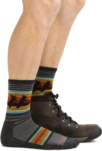 Vista 3 de Darn Tough Vermont Willoughby Micro Crew - Calcetines ligeros con cojín para hombre (estilo 5003)