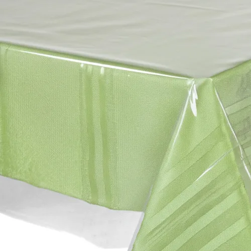 Vista 3 de BNYD - Protector de mantel de plástico transparente, vinilo para mantel (54" x 54")