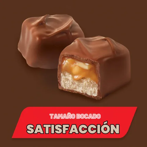 Vista 5 de SNICKERS Barras de caramelo de chocolate tamaño minis, bolsa de 4.4 onzas (paquete de 12)