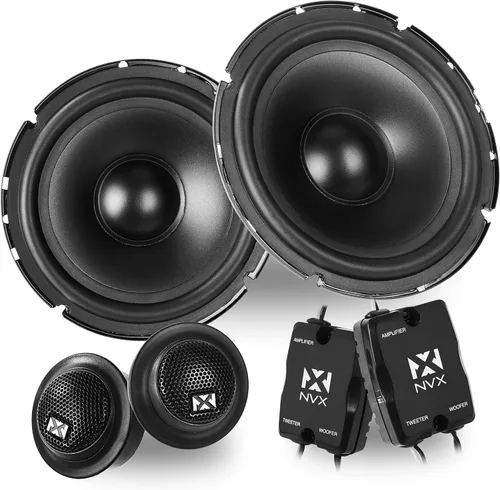 Vista 11 de NVX NSP35 - Altavoces para automóvil de 3.5 pulgadas, 200 W máximo, 70 W RMS, coaxial de 2 vías con tweeters de cúpula de seda y X-overs integrados