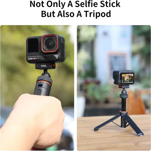 Vista 8 de VRIG 15.9" X5 Extended Mini cámara trípode para Insta360 X6/Ace Pro2