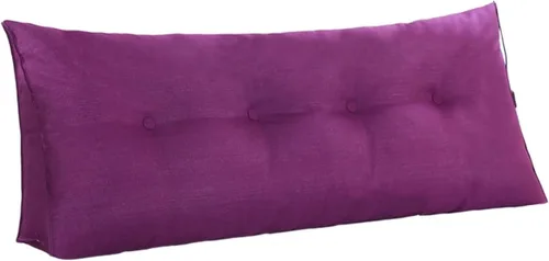 Vista 6 de Almohada de cuña para dormir, cojín grande con funda de almohada extraíble, cojín triangular para soporte de espalda para cama o sofá tamaño King