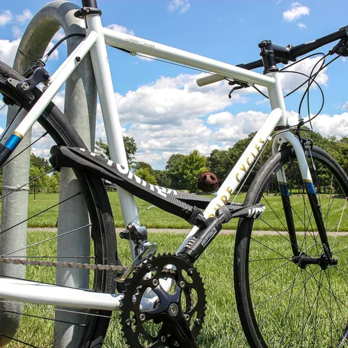 Vista 6 de Kryptonite Keeper 712 - Cerradura de cadena para bicicleta, 4 pies de largo, cadena de acero de 0.276 in, resistente antirrobo, cerradura