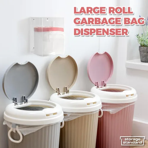 Vista 8 de Storage Standard Dispensador de Portabolsas de Basura 10.5'' x 7'' x 7'' - Organizador Dispensador de Rollos de Bolsas Acrílicas, Soporte para Forro