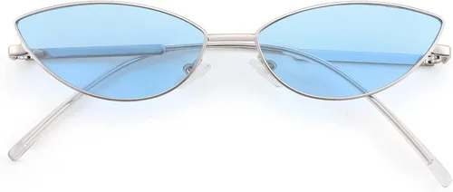 Vista 56 de FEISEDY Gafas de sol de diseñador de moda Retro pequeños pétalos forma arco templo diseño B2298