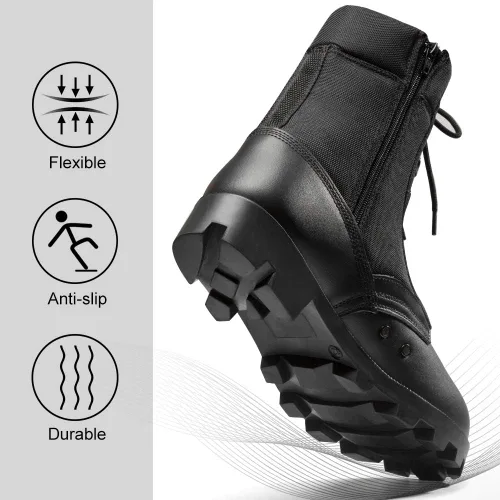 Vista 4 de KaiFeng Botas militares tácticas militares para hombres Botas de selva ligeras