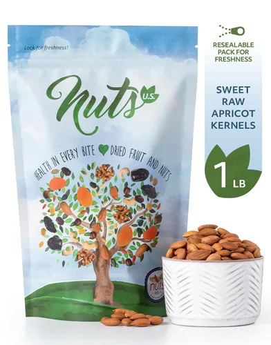 Vista 3 de Nuts U.S. Semillas de albaricoque crudas dulces, sin cáscara