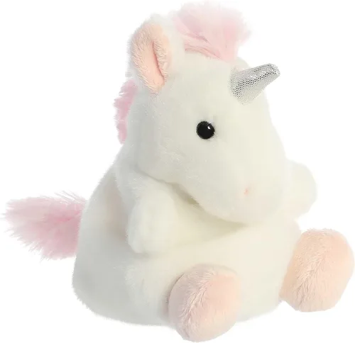 Vista 5 de Aurora Adorable animal de peluche Palm Pals Sassy Unicorn, divertido peluche coleccionable para niños y adultos coleccionistas, perfecto