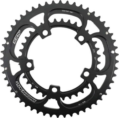 Vista 11 de Plato para bicicleta de carretera 110BCD doble plato 5 brazos redondo ovalado 2X 50T 34T 35T 53T 39T 52T 36T Gravel para Sram Red Rival S350 S900
