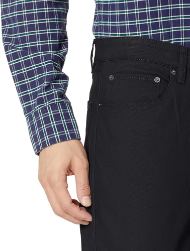 Vista 3 de Tienda Essentials Pantalón de sarga elástica de 5 bolsillos para hombre