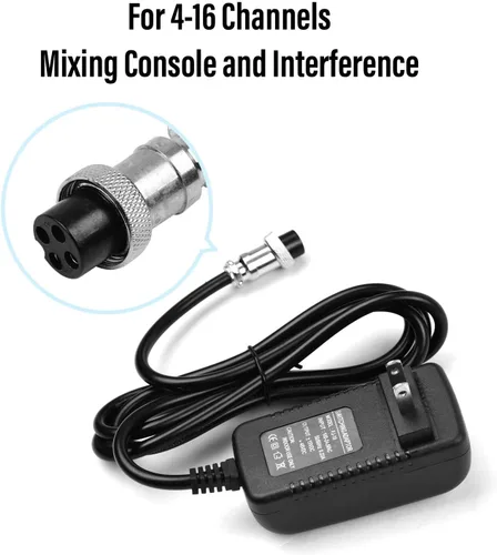 Vista 3 de Adaptador de fuente de alimentación para mezclador de audio para F4 / F7 / CT4-16 universal de 2 a 16 canales Placa de consola de mezcla de sonido