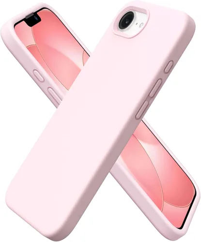 Vista 7 de ORNARTO Funda compatible con iPhone 16e de 6.1 pulgadas (2025), silicona líquida de 3 capas cubierta completa de goma de gel suave, funda protectora