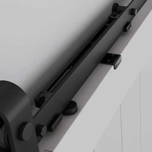 Vista 5 de National Hardware N700-112 Hardware de puerta corredera cierre suave, negro mate, 13-3/8