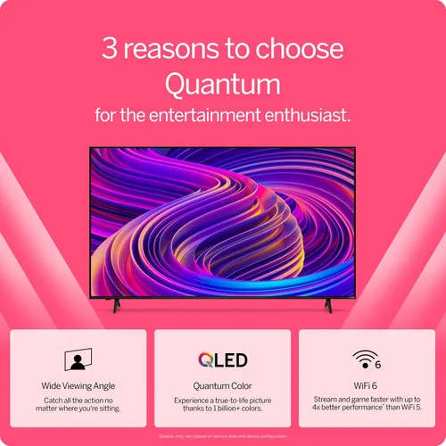 Vista 2 de VIZIO M55Q6L4 55 pulgadas; Clase Quantum 4K QLED HDR Smart TV