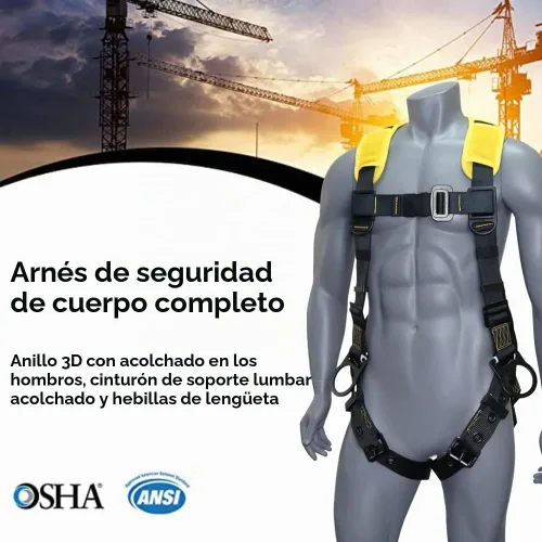 Vista 2 de AFP Demon Protección contra caídas Arnés de seguridad cómodo (OSHA/ANSI EPI)