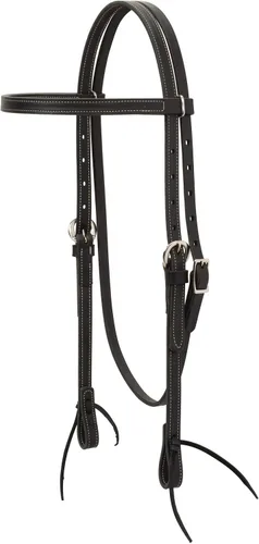 Vista 6 de Weaver Leather Black Latigo - Cabezada de cuero