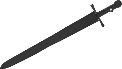 Vista 31 de Medieval Warrior Knights Templar Long Sword with Sheath Steel Guard, Leather Wrapped Handle