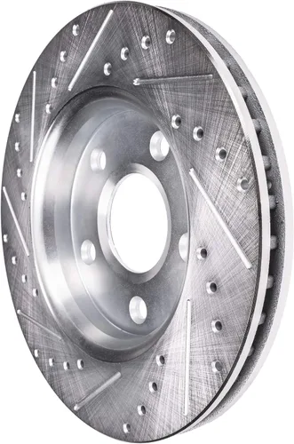 Vista 6 de Detroit Axle - Rotores de freno para Ford 2013-2019 Explorer Taurus Flex Lincoln MKT MKS, rotores de freno de disco ranurados perforados de repuesto